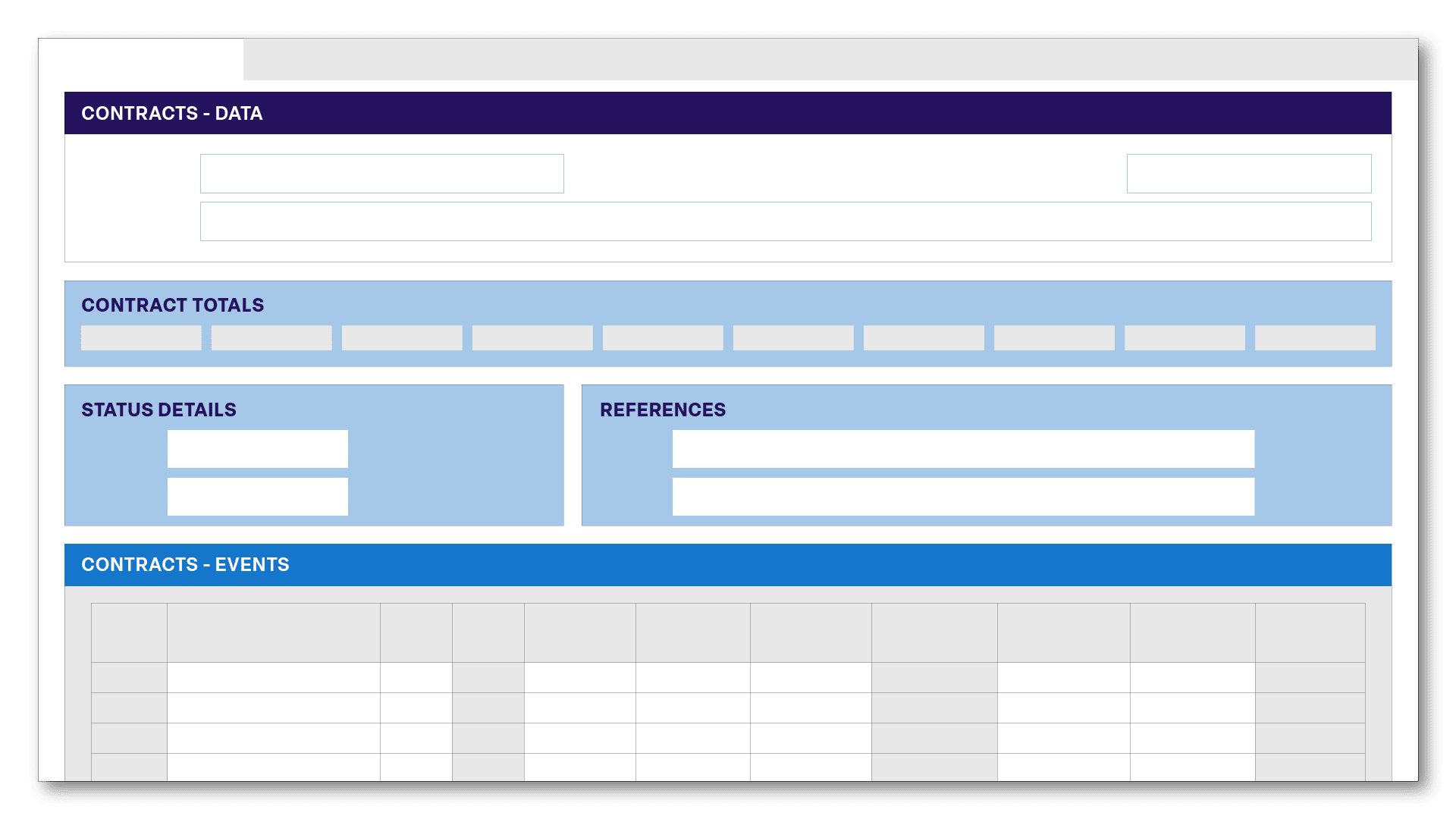 Contract Dashboards - Contruent