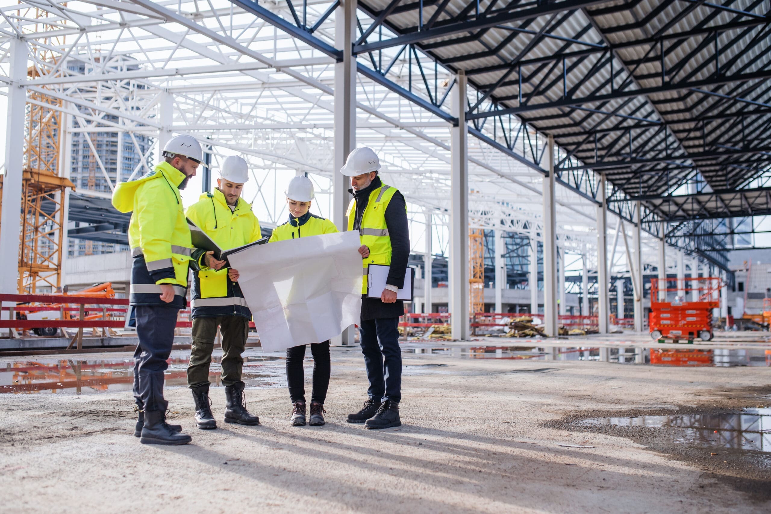 Employee reviewing contractor agreements on online portal